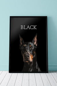 Black - Unique Poster Of Your Pet
