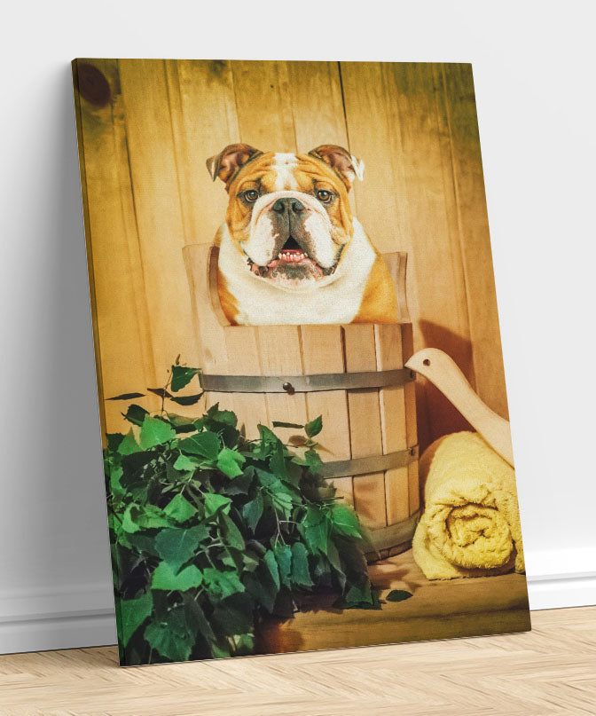 Sauna - Unique Canvas Of Your Pet