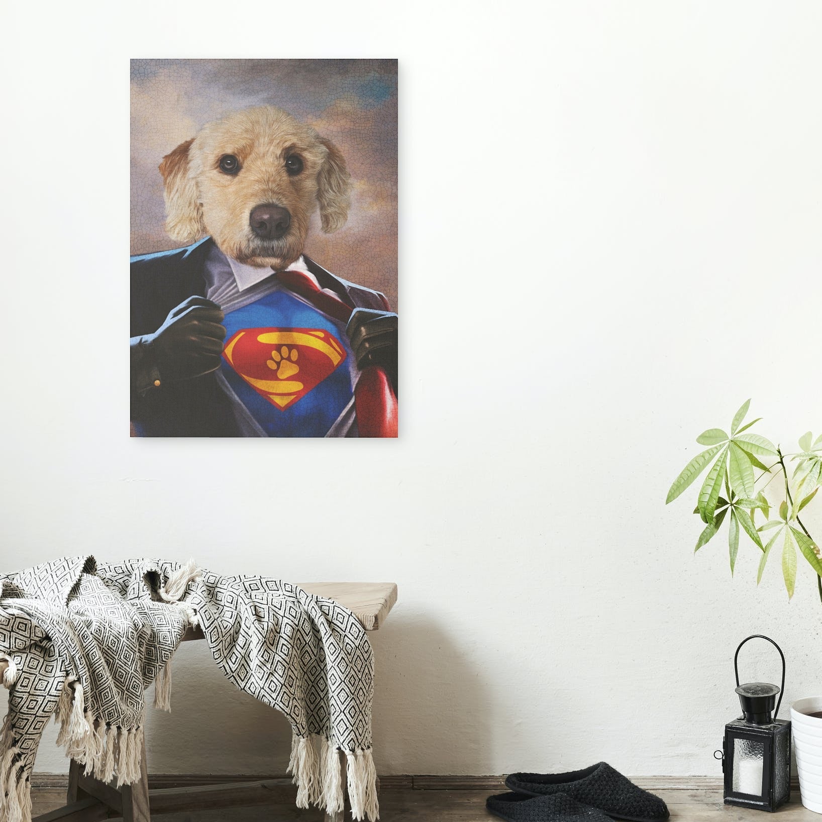 Super Hero - Unique Canvas Of Your Pet